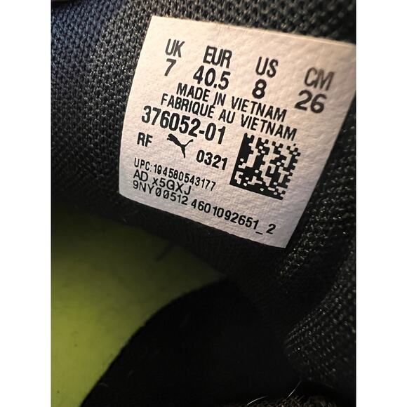 PUMA FUSION MENS SPIKELESS MESH GOLF SHOES SNEAKERS BLACK SIZE 8 - Picture 8 of 8